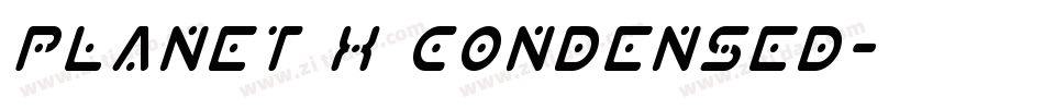 Planet X Condensed字体转换